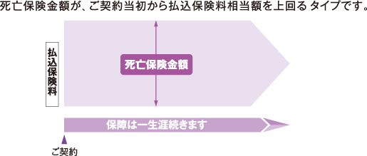 終身保険のしくみ概要図