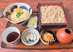 平日ランチミニかつどんミニそばセット